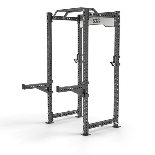 4 POST CAGE - 30” CM + MULTI-GRIP PULL UP BAR + BAND PEGS + SAFETY ARMS