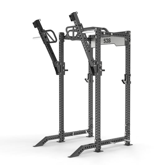 4 POST CAGE - 30” CM + MULTI-GRIP PULL UP BAR + BAND PEGS + FRONT FOOT  EXTENSIONS + ISO ARMS